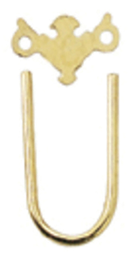 Dollhouse Miniature Sm Chippendale Brass Plate/Bail, 12/Pk